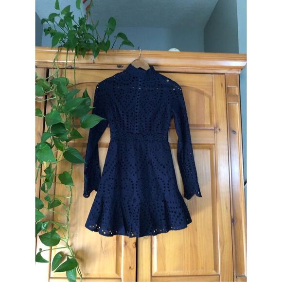SAINTS SECRETS SANGLAISE EMBROIDERED TURTLENECK DRESS SZ6 - Picture 2 of 14